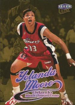 1999 Ultra WNBA - Gold Medallion #10G Yolanda Moore Front