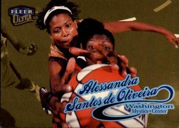 1999 Ultra WNBA - Gold Medallion #19G Alessandra Santos de Oliveira Front