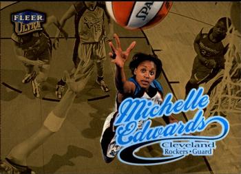 1999 Ultra WNBA - Gold Medallion #28G Michelle Edwards Front