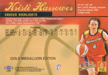 1999 Ultra WNBA - Gold Medallion #35G Kristi Harrower Back