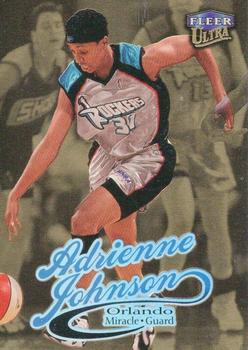 1999 Ultra WNBA - Gold Medallion #45G Adrienne Johnson Front
