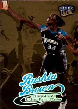 1999 Ultra WNBA - Gold Medallion #55G Rushia Brown Front