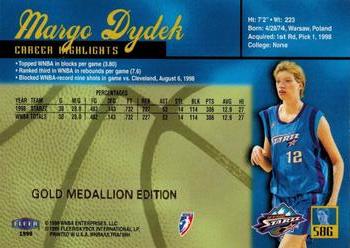 1999 Ultra WNBA - Gold Medallion #58G Margo Dydek Back