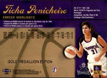 1999 Ultra WNBA - Gold Medallion #62G Ticha Penicheiro Back