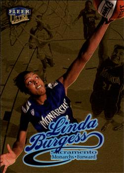 1999 Ultra WNBA - Gold Medallion #72G Linda Burgess Front