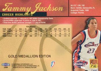 1999 Ultra WNBA - Gold Medallion #75G Tammy Jackson Back