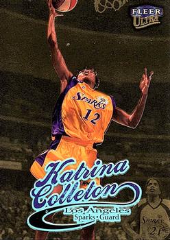 1999 Ultra WNBA - Gold Medallion #86G Katrina Colleton Front