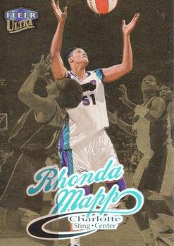 1999 Ultra WNBA - Gold Medallion #90G Rhonda Mapp Front