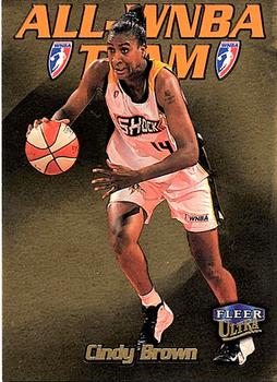 1999 Ultra WNBA - Gold Medallion #96G Cindy Brown Front