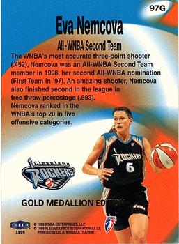 1999 Ultra WNBA - Gold Medallion #97G Eva Nemcova Back