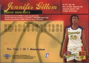 1999 Ultra WNBA - Masterpieces #21 Jennifer Gillom Back