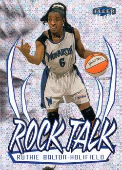1999 Ultra WNBA - Rock Talk #3 Ruthie Bolton-Holifield Front