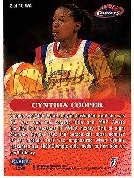 1999 Ultra WNBA - WNBAttitude #2 Cynthia Cooper Back