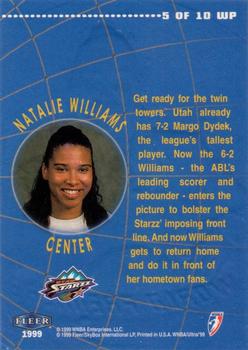 1999 Ultra WNBA - World Premiere #5 Natalie Williams Back