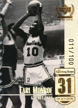 1998-99 Upper Deck Century Legends - Century Collection #31 Earl Monroe Front