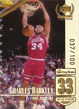 1998-99 Upper Deck Century Legends - Century Collection #33 Charles Barkley Front