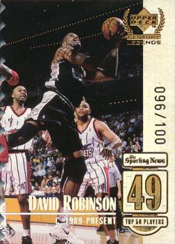 1998-99 Upper Deck Century Legends - Century Collection #49 David Robinson Front