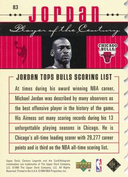 1998-99 Upper Deck Century Legends - Century Collection #83 Michael Jordan Back