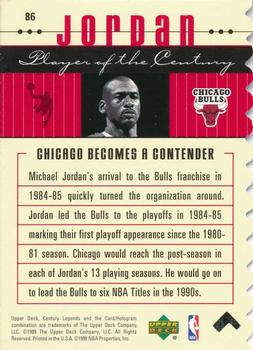1998-99 Upper Deck Century Legends - Century Collection #86 Michael Jordan Back