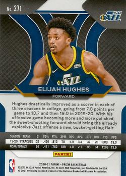 2020-21 Panini Prizm #271 Elijah Hughes Back