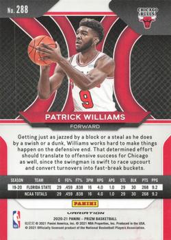 2020-21 Panini Prizm #288b Patrick Williams Back