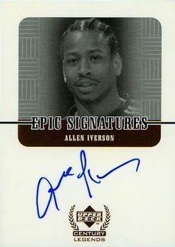 1998-99 Upper Deck Century Legends - Epic Signatures #AI Allen Iverson Front