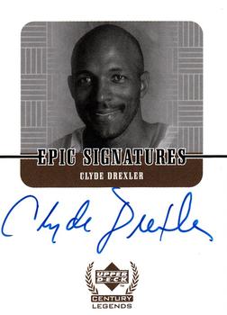 1998-99 Upper Deck Century Legends - Epic Signatures #CD Clyde Drexler Front