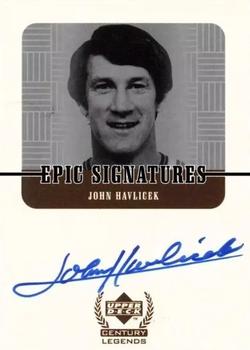 1998-99 Upper Deck Century Legends - Epic Signatures #JH John Havlicek Front