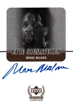 1998-99 Upper Deck Century Legends - Epic Signatures #MM Moses Malone Front