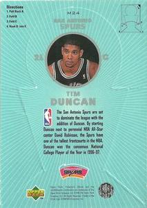 1997-98 Collector's Choice - NBA Miniatures #M24 Tim Duncan Back