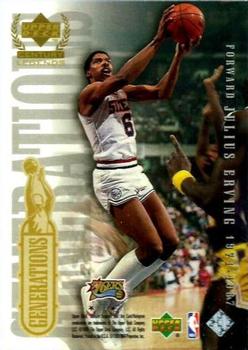 1998-99 Upper Deck Century Legends - Generations #NNO Michael Jordan / Julius Erving Back
