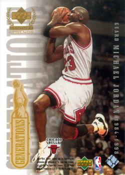 1998-99 Upper Deck Century Legends - Generations #NNO Kobe Bryant / Michael Jordan Back
