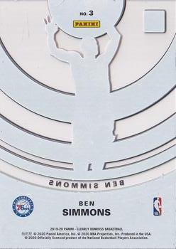 2019-20 Clearly Donruss - Star Gazing #3 Ben Simmons Back
