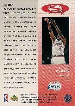 1997-98 Collector's Choice - StarQuest #SQ107 Lamond Murray Back