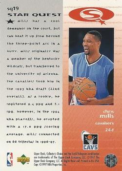 1997-98 Collector's Choice - StarQuest #SQ19 Chris Mills Back