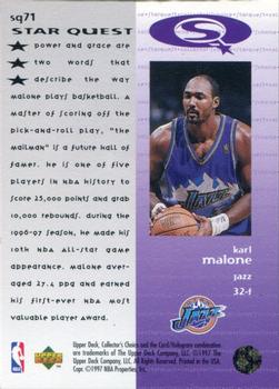1997-98 Collector's Choice - StarQuest #SQ71 Karl Malone Back