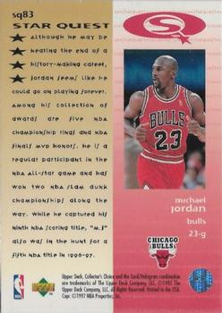 1997-98 Collector's Choice - StarQuest #SQ83 Michael Jordan Back
