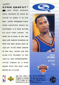 1997-98 Collector's Choice - StarQuest #SQ105 Chris Childs Back