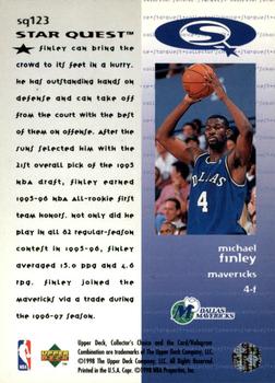 1997-98 Collector's Choice - StarQuest #SQ123 Michael Finley Back
