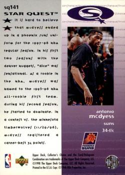 1997-98 Collector's Choice - StarQuest #SQ141 Antonio McDyess Back