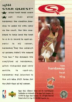 1997-98 Collector's Choice - StarQuest #SQ144 Tim Hardaway Back
