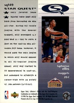 1997-98 Collector's Choice - StarQuest #SQ149 LaPhonso Ellis Back