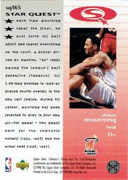 1997-98 Collector's Choice - StarQuest #SQ165 Alonzo Mourning Back