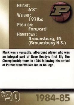 2000 AMA Purdue Boilermakers Legends Men #NNO Mark Atkinson Back