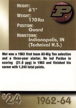 2000 AMA Purdue Boilermakers Legends Men #NNO Mel Garland Back