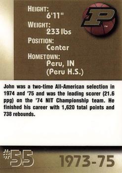 2000 AMA Purdue Boilermakers Legends Men #NNO John Garrett Back