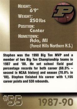 2000 AMA Purdue Boilermakers Legends Men #NNO Stephen Scheffler Back