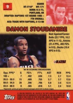 1999-00 Bowman's Best - Atomic Refractors #9 Damon Stoudamire Back