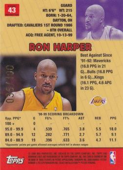 1999-00 Bowman's Best - Atomic Refractors #43 Ron Harper Back