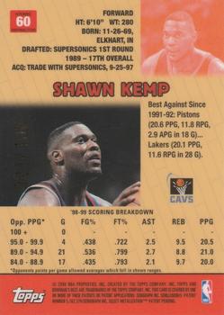 1999-00 Bowman's Best - Atomic Refractors #60 Shawn Kemp Back